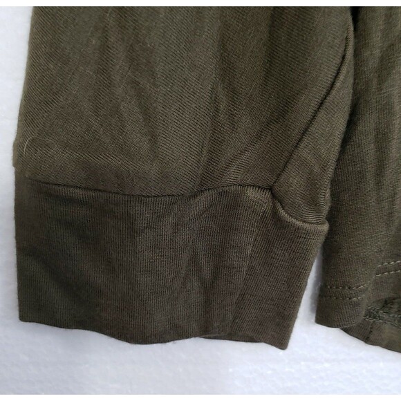 New ee:some Woman's Twisted Front Olive Blouse, Size Small - Picture 6 of 8